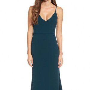 Lulus V-Neck Trumpet Dress